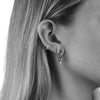 Bloodline Design Womens Earrings Double Thorn Hoops