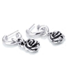 Bloodline Design Womens Earrings Hallmark Hoop Earring with Rose Charm