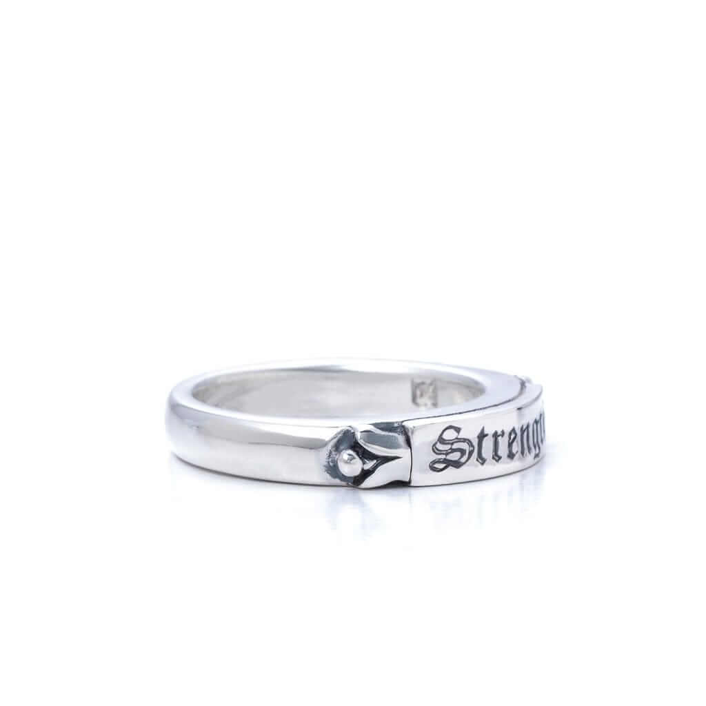 Strength Ring In Sterling Silver, 5.5mm