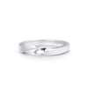 small sterling size band with a twist in the centre giving it a unique quality