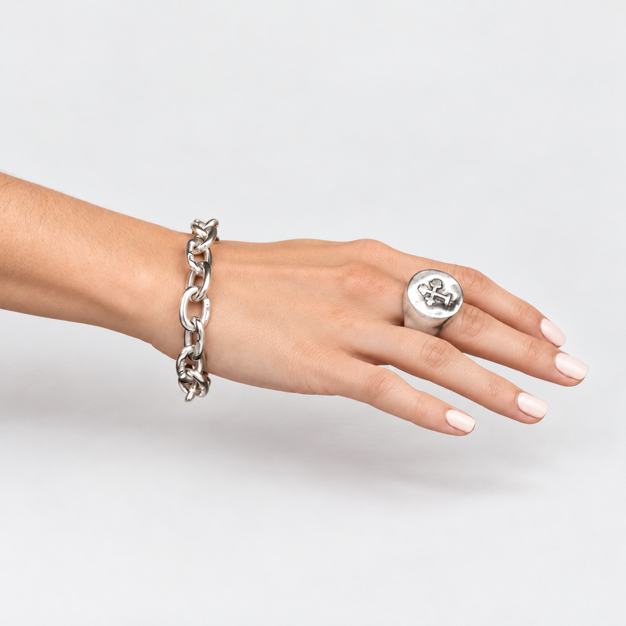 Bloodline Design Womens Rings The Antique Cross Coin Ring