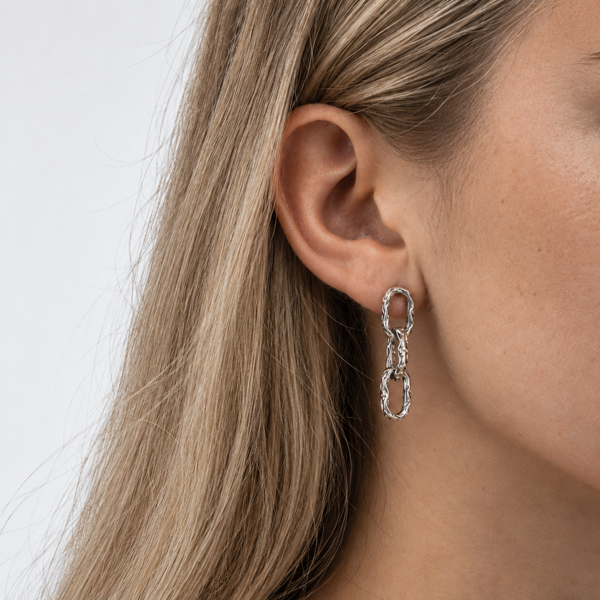 Bloodline Design Canada Womens Earrings Eternal Vine Link Earrings