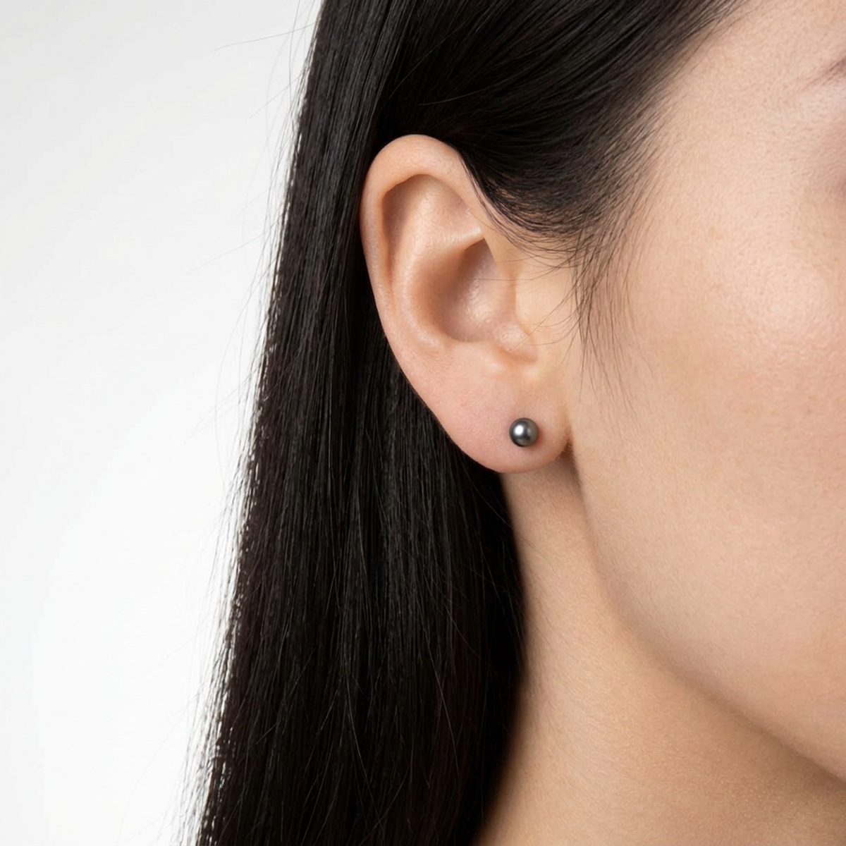 Bloodline Design Womens Earrings Petite Pearl Stud Earrings