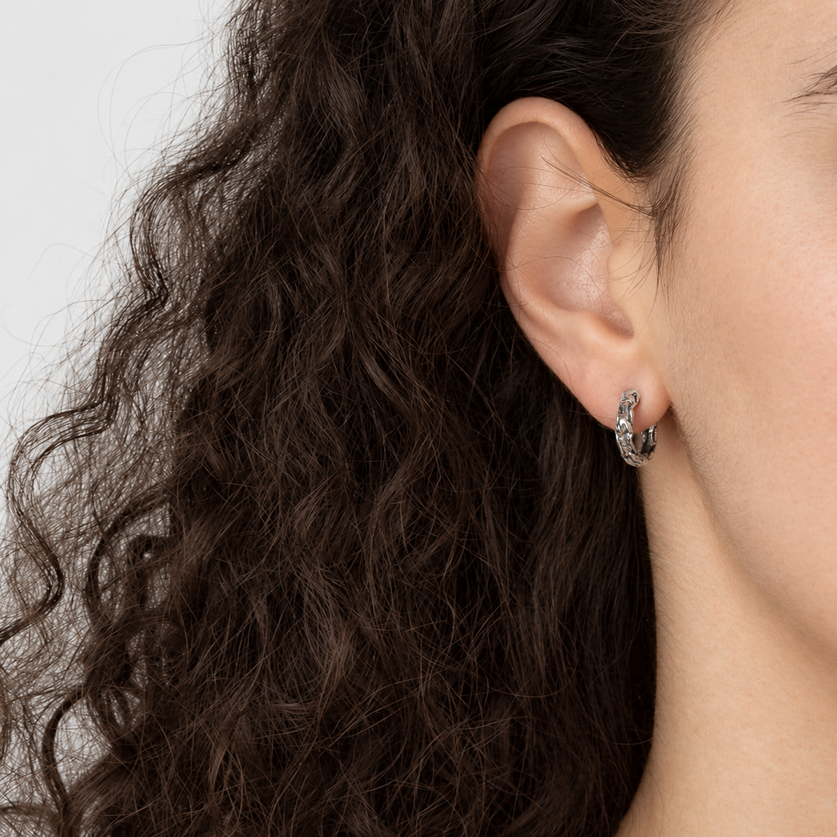 Bloodline Design Womens Earrings Small Eternal Vine Hoop Earrings