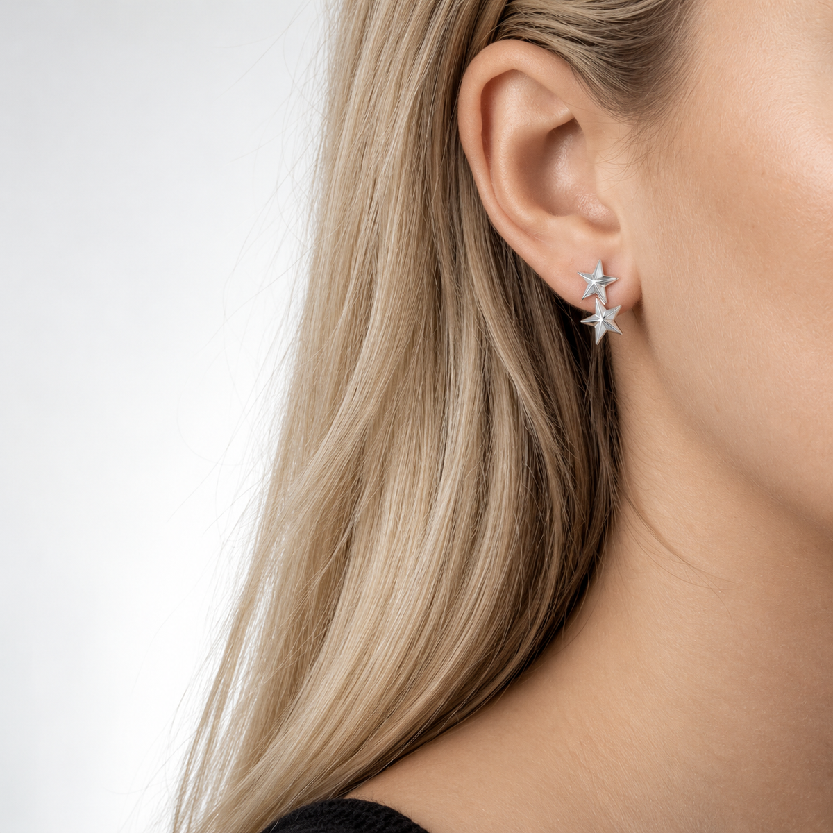 Bloodline Design Womens Earrings Star Burst Stud Earrings