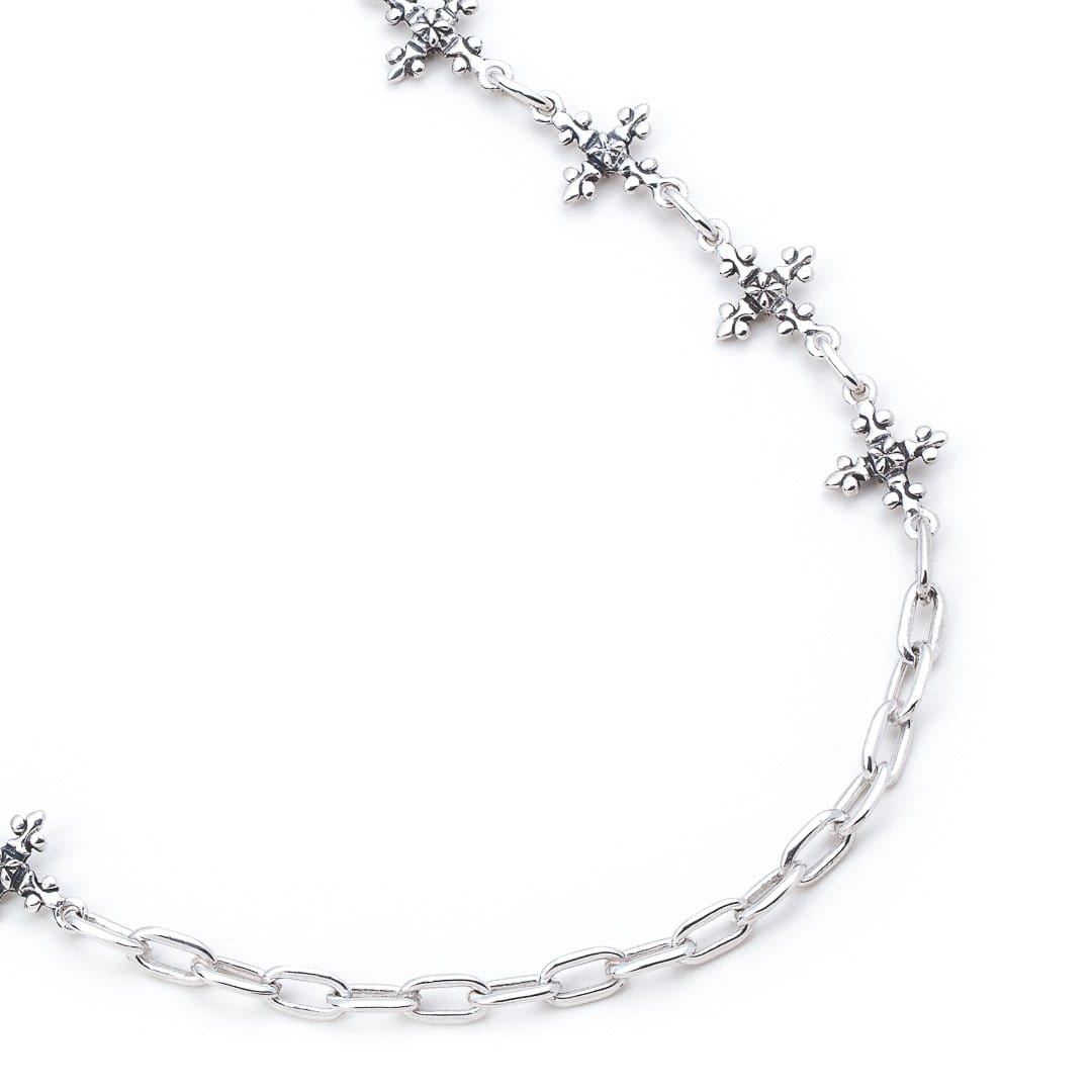 Bloodline Design W-Necklaces The Mid-Length Antique French Cross Necklace