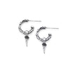 Bloodline Design Canada Womens Earrings Single Thorn Hoop Earrings