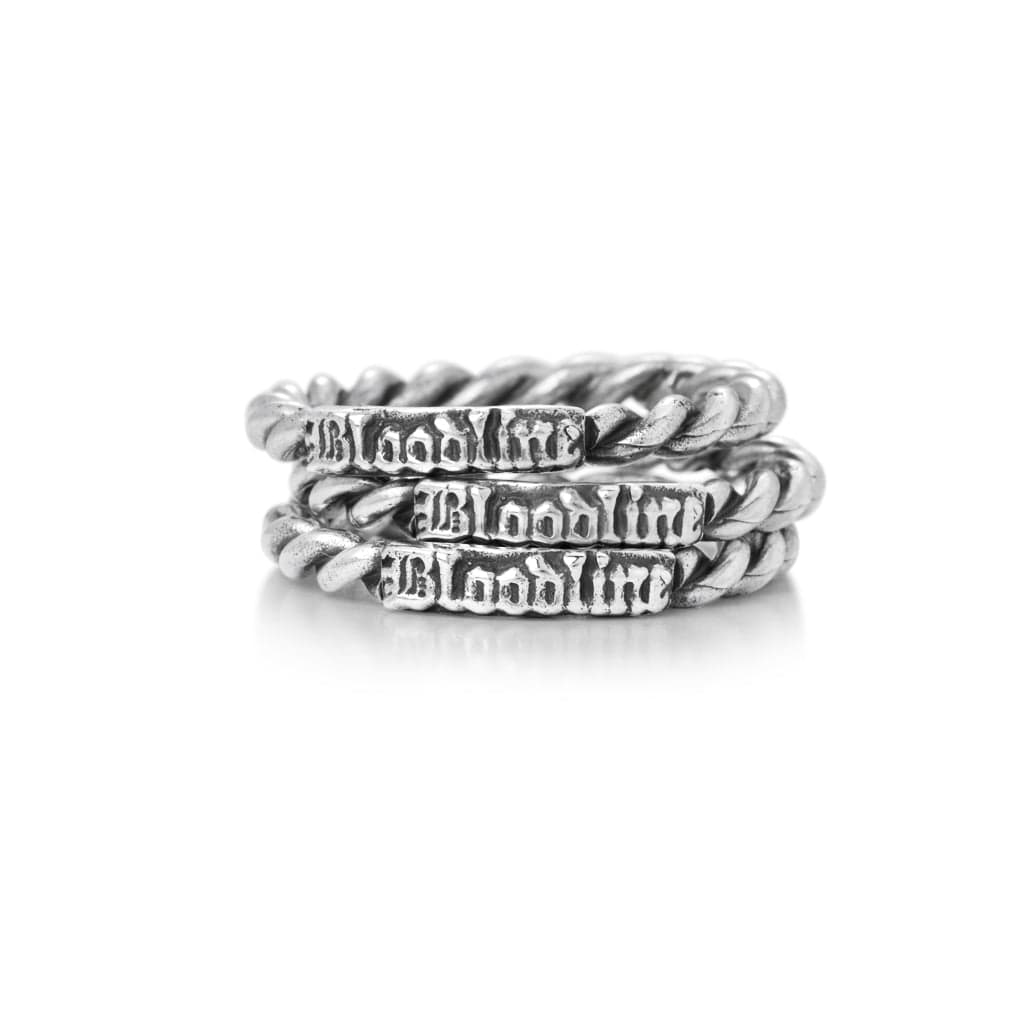 Bloodline Design Canada Womens Rings Petite Twisted Bloodline Band