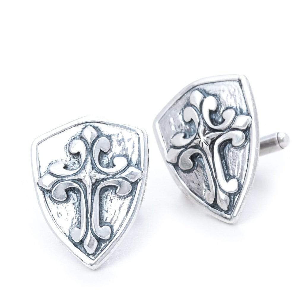 Bloodline Design Cufflinks Cross Shield Pendant