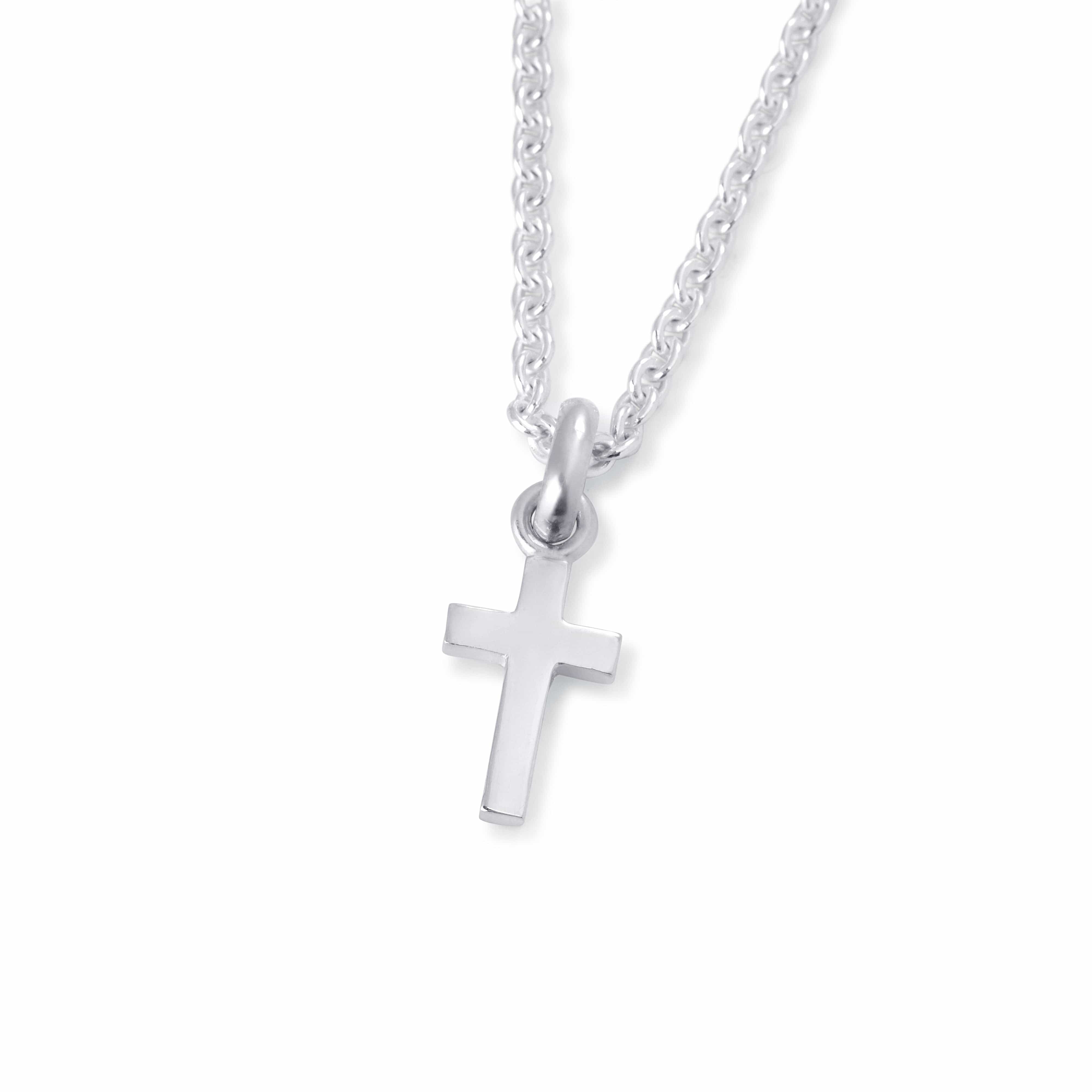Thom Boys Silver Cross Necklace-Carats Jewellers