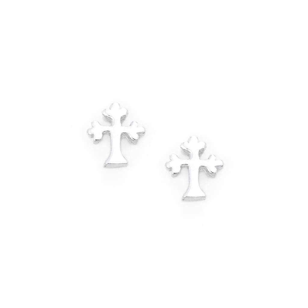 Bloodline Design Mens Earrings 12th Century Cross Stud Earrings