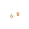 Bloodline Design Mens Earrings 18kt Petite Fleur-De-Lis Stud Earrings