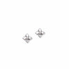 Petite French Floret Stud Earrings In Sterling Silver, 6mm