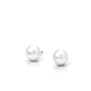 Bloodline Design Mens Earrings White Pearl Stud Earrings