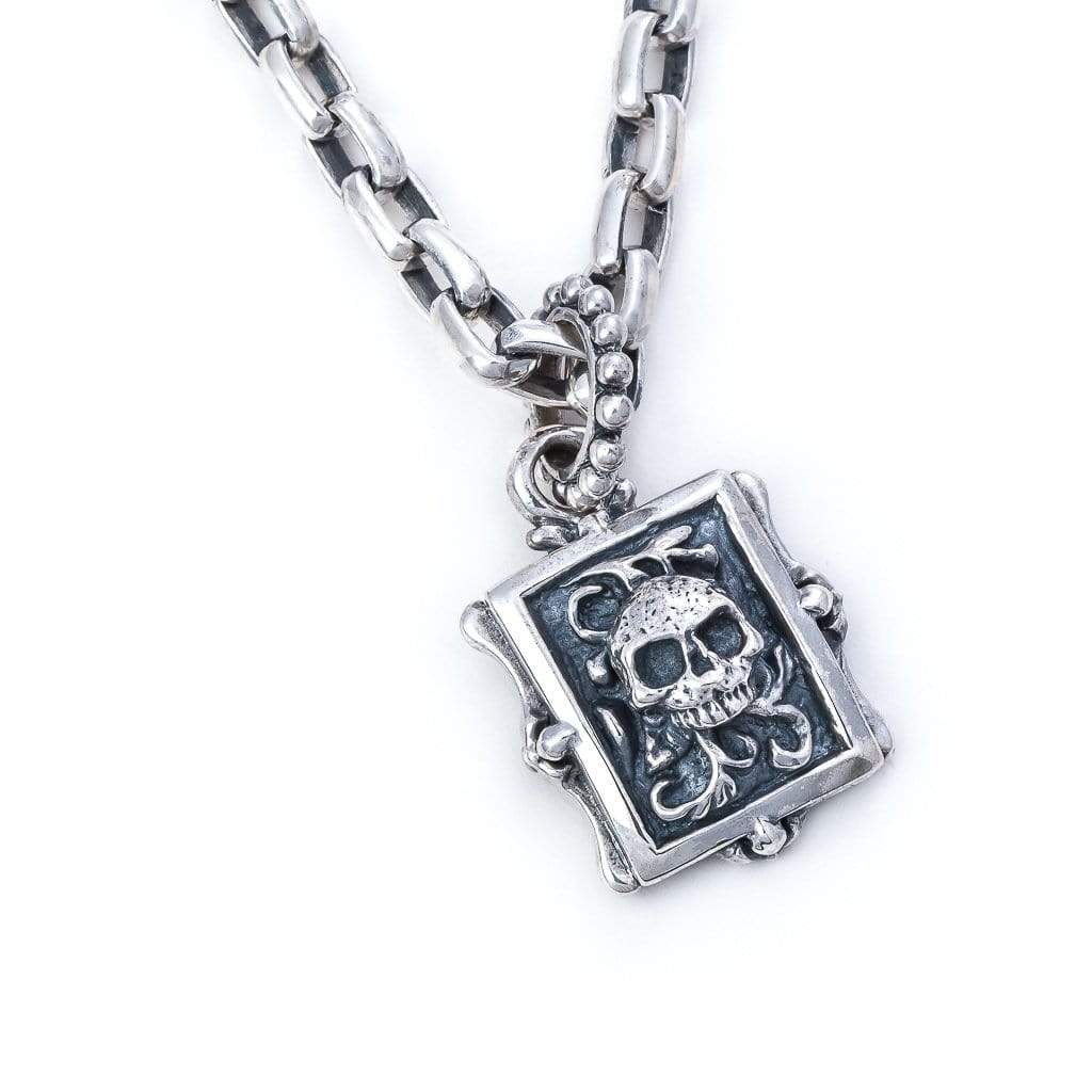 Bloodline Design Mens Pendants Box Top Pendant With Skull