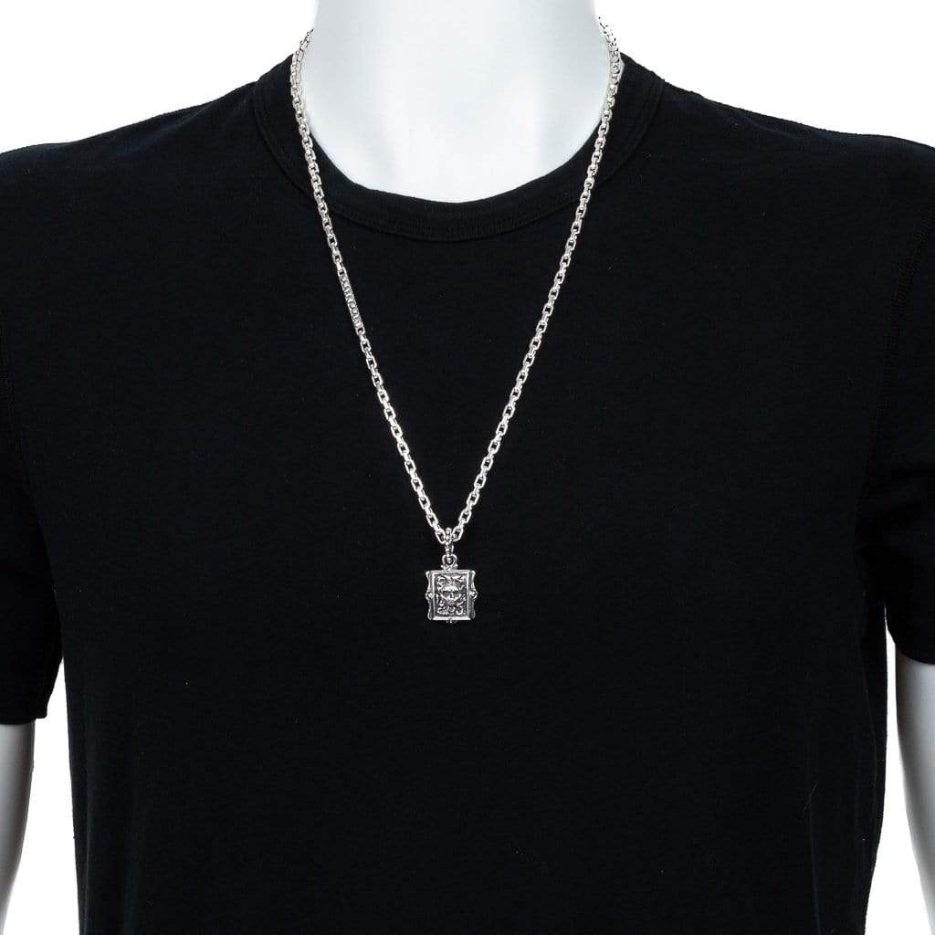 Bloodline Design Mens Pendants Box Top Pendant With Skull
