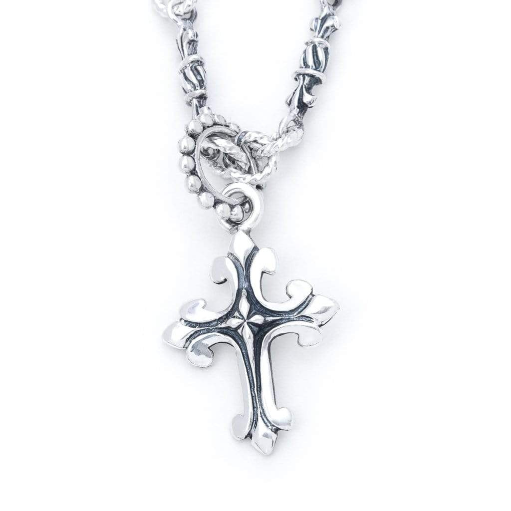 Sterling Silver Antique Cross Pendant | Silver cross charm, Sterling silver  cross, Vintage cross necklace