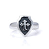 Bloodline Design Mens Rings 12th-Century Cross Shield Ring
