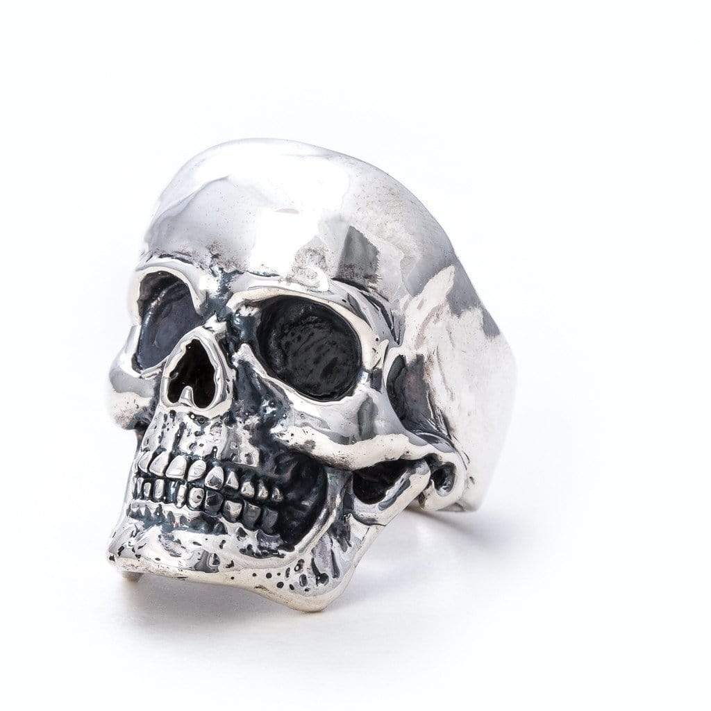 Black, Oxidized Silver Skull Ring – Anthony Lent