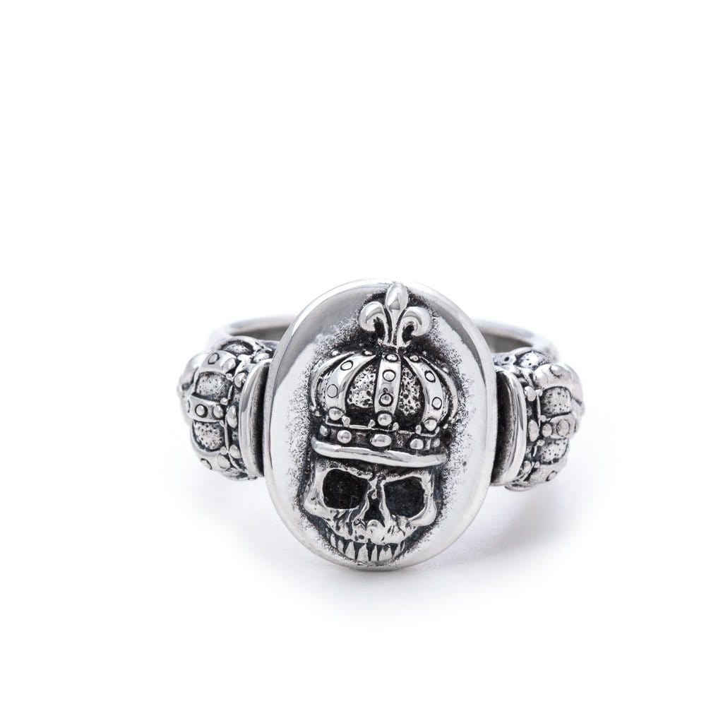 Bloodline Design Mens Rings Crowned Skull Ring