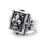 Bloodline Design Mens Rings Fleur-de-Lis Box Top Ring