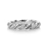 Twisted Solid Sterling Silver Ring 