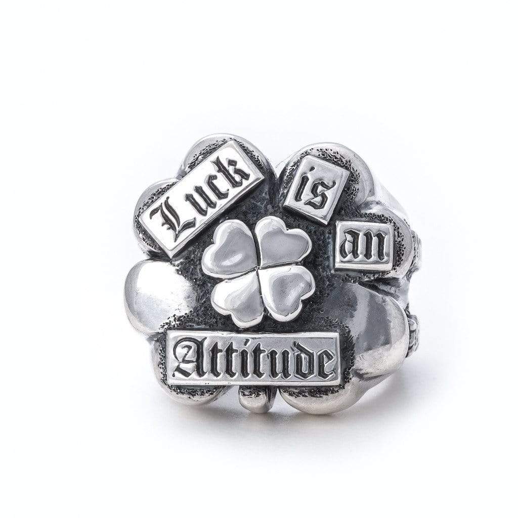 Bloodline Design Mens Rings Luck is an Attitude Ring