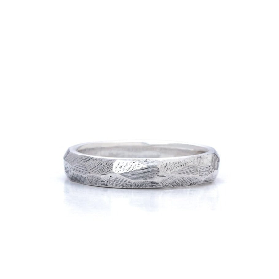 Bloodline Design Mens Rings Small Chiselled Band