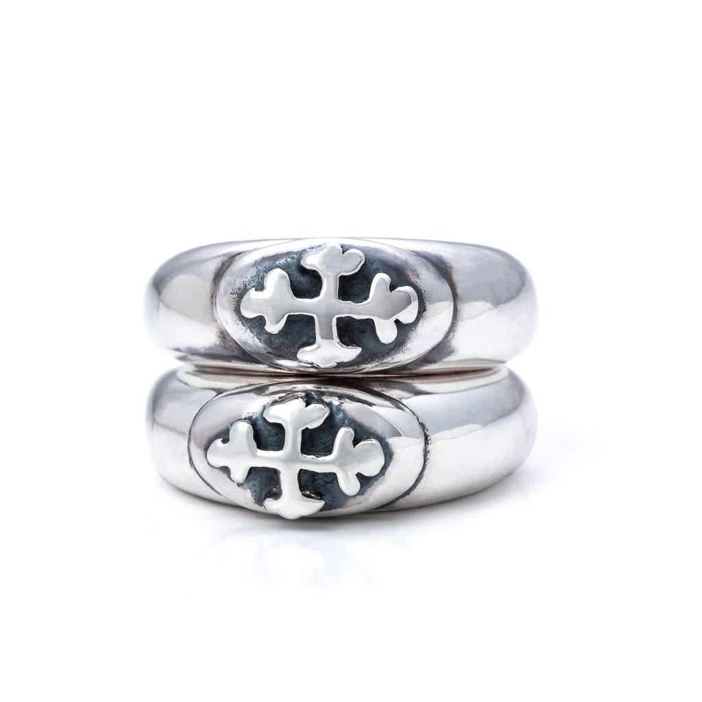 16th-Century Cross Stacker Ring In Sterling Silver – BLOODLINE DESIGN