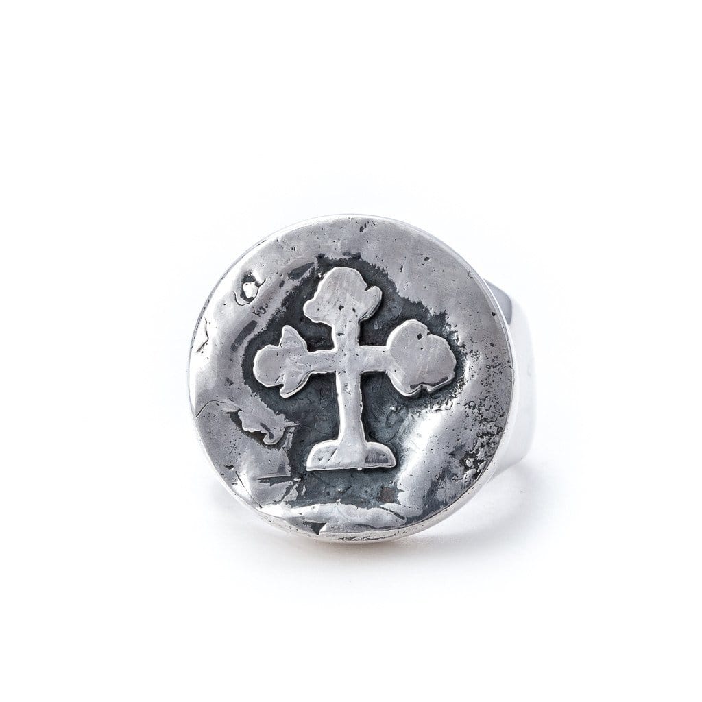 Bloodline Design Mens Rings The Antique Cross Coin Ring