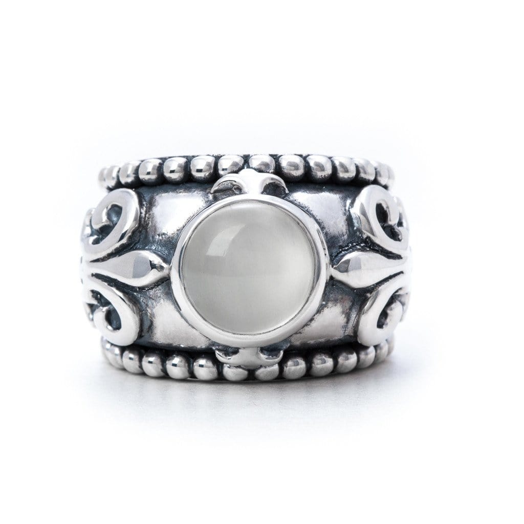 Bloodline Design Mens Rings 7 / Moonstone The Imperial Ring with Gemstone