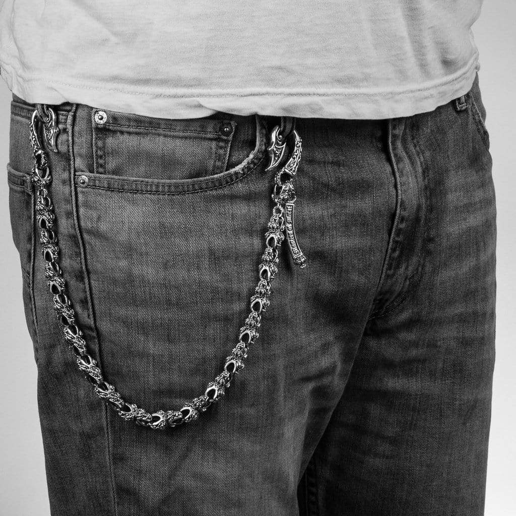 Bloodline Design Mens Wallet Chains The Double Crown Wallet Chain