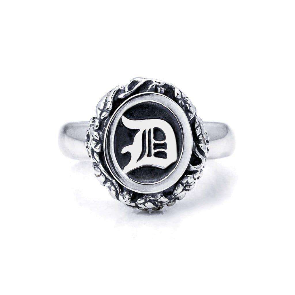 Bloodline Design Personalized - Hidden D / 8 The Eternal Vine Signet Ring Sz. 8-10