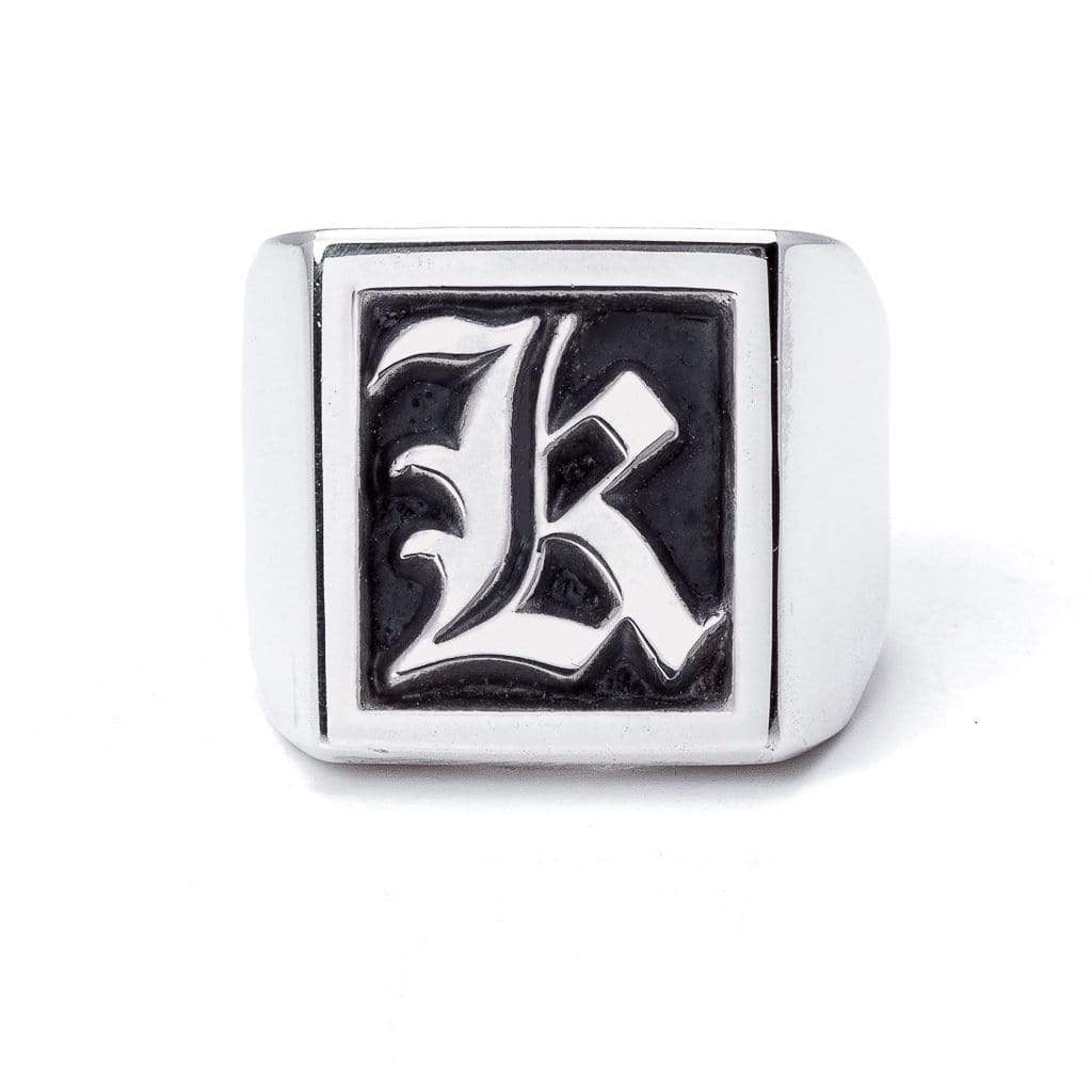 Bloodline Design Personalized - Hidden K / 10 The Large Signet Ring  Sz. 10-12
