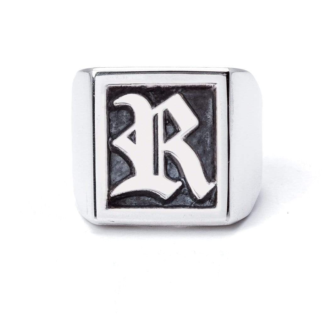 Bloodline Design Personalized - Hidden R / 10 The Large Signet Ring  Sz. 10-12