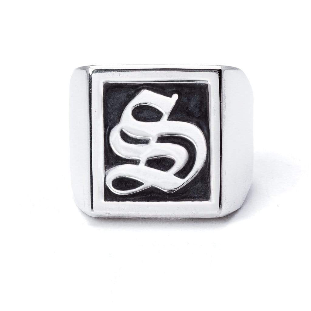 Bloodline Design Personalized - Hidden S / 10 The Large Signet Ring  Sz. 10-12