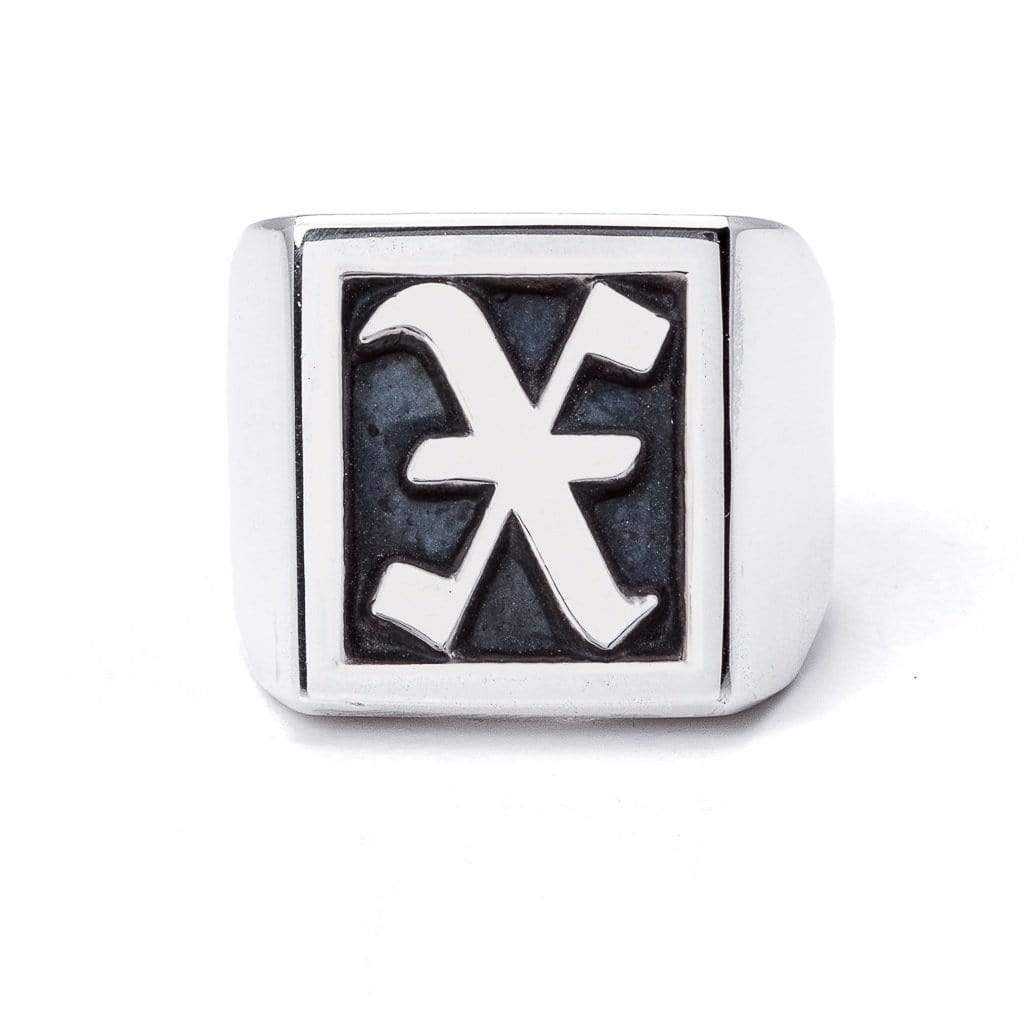 Bloodline Design Personalized - Hidden X / 10 The Large Signet Ring  Sz. 10-12