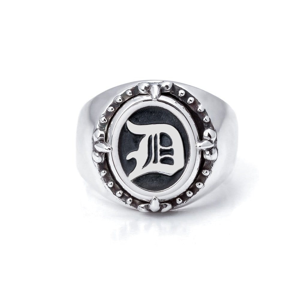 Bloodline Design Personalized D / 5 Old World Signet Ring