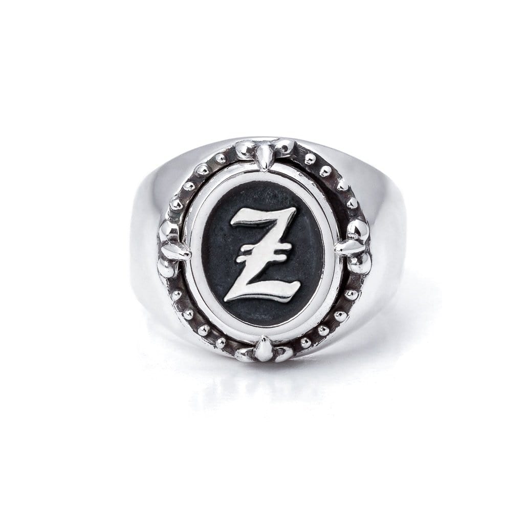 Bloodline Design Personalized Z / 5 Old World Signet Ring