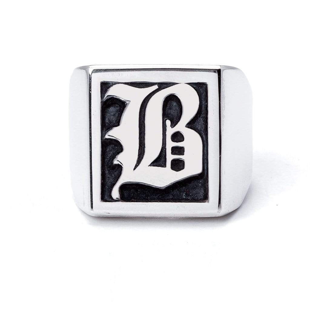 Bloodline Design Personalized B / 7 The Large Signet Ring