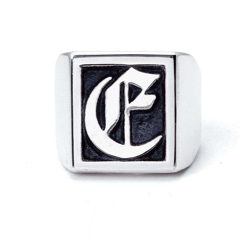 Bloodline Design Personalized E / 7 The Large Signet Ring