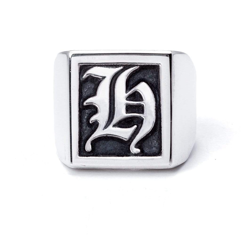 Bloodline Design Personalized H / 7 The Large Signet Ring