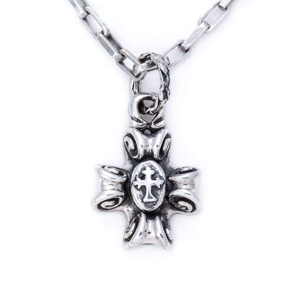 Bloodline Design The Scroll Pendant With Cross