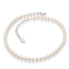 Bloodline Design W-Necklaces The Classic White Pearl Choker Necklace