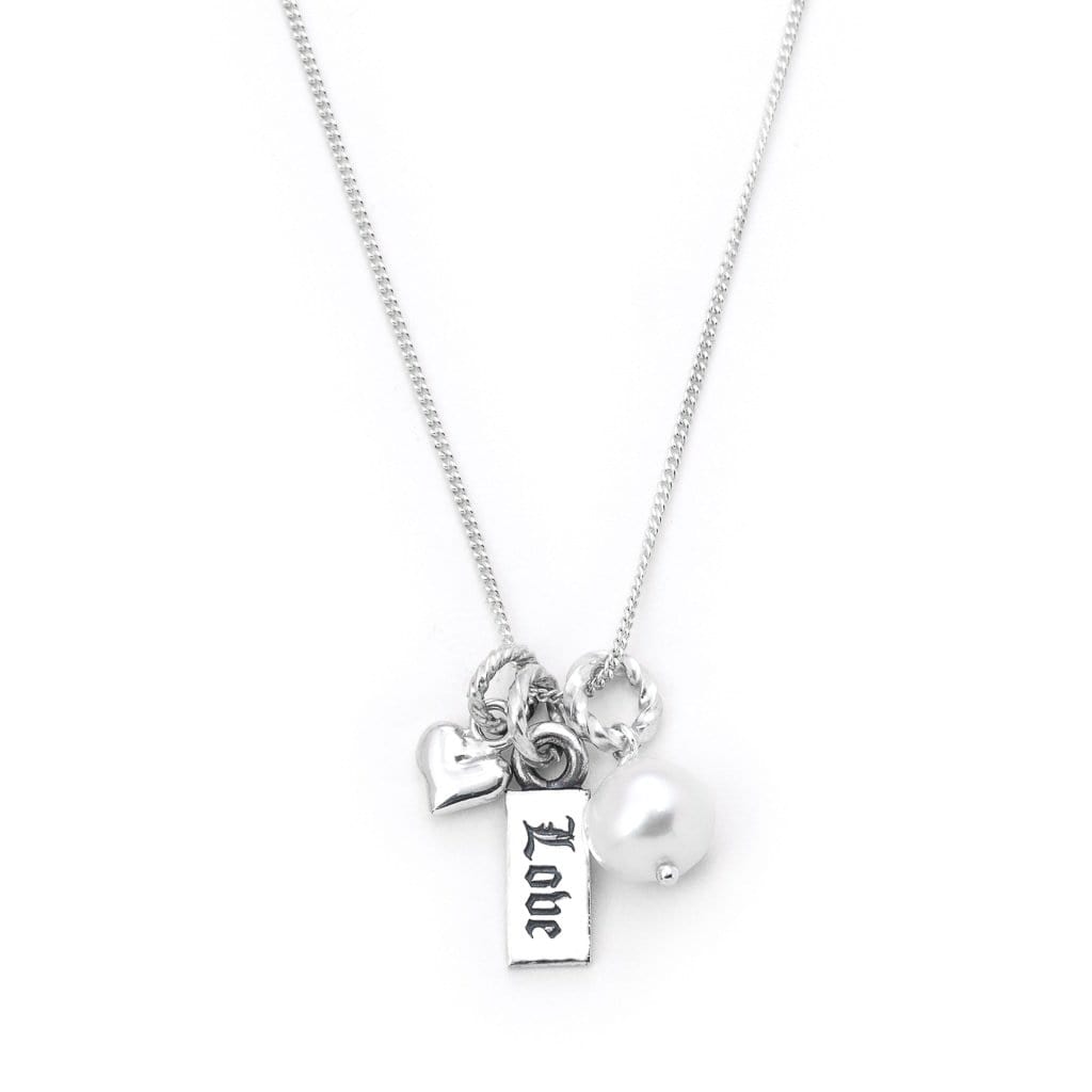Bloodline Design W-Necklaces The Heart Trio Charm Necklace