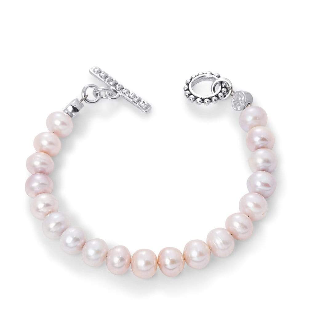 Bloodline Design Womens Bracelets The Classic Pink Pearl  Bracelet