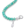 Bloodline Design Womens Bracelets The Facetted Amazonite Bracelet with Toggle Clasp