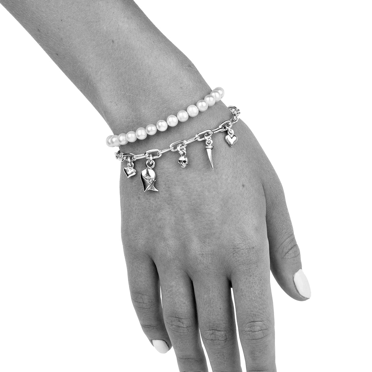 Bloodline Design Womens Bracelets The Love and Thorn Charm Bracelet