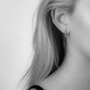 Bloodline Design Womens Earrings 18kt Gold Small Beaded Hoop Earrings