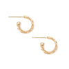 Bloodline Design Womens Earrings 18kt Small Eternal Vine Hoop Earrings